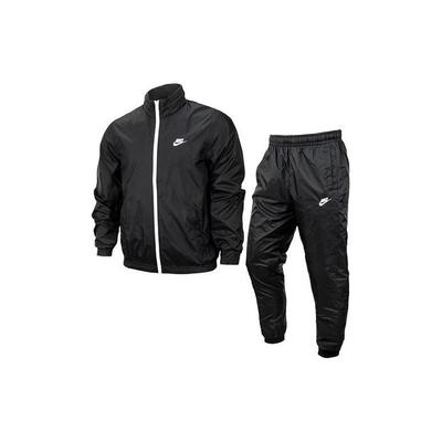 Alphabet Stand Collar Zip-Up Long-Sleeve Elastic Waist Casual Tracksuit Men Sportswear Black DR3338-010