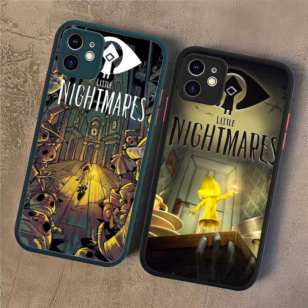 Popular Horror Game L-Little N-Nightmares Silicone Matte Phone Case For Iphone 13 14 15 16 Pro Max 11 12 X Xs Max Soft Cover