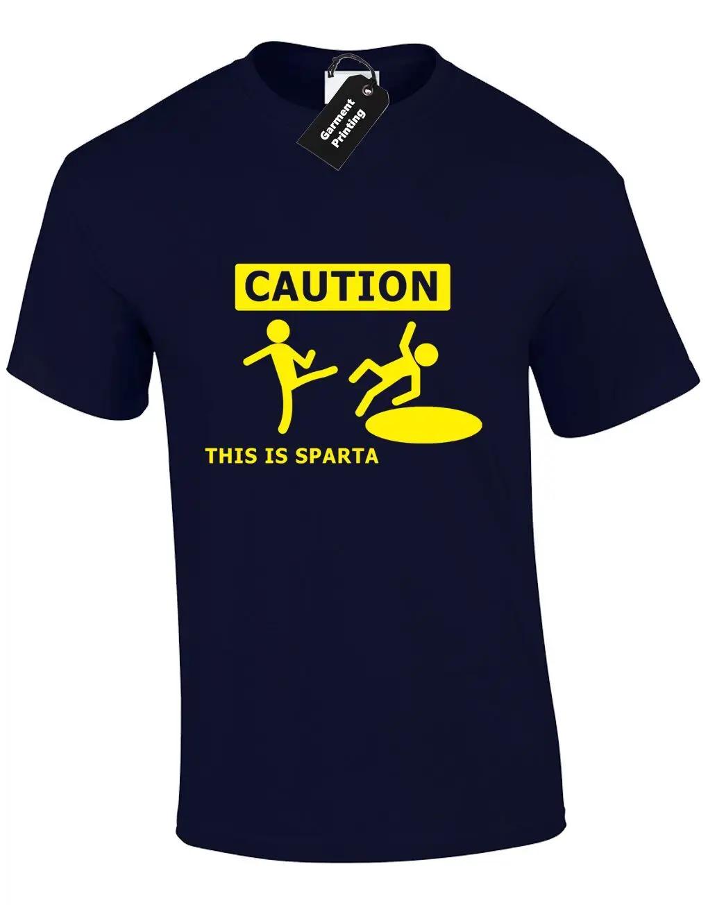 

Caution This Is Sparta Funny 300 Spartans TShirt 100 Cotton ONeck Summer Short Sleeve Casual Mens Tshirt Size S3XL 4XL