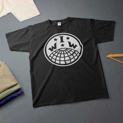 Industrial Workers of the World White Text T-Shirt Various Sizes & Colours Tee