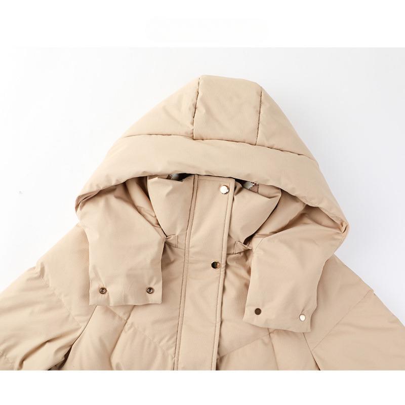 Women's Plus Size Cotton Clothing Winter Medium-length Over The Knee Waffle Thickened Cotton Jacket Tide Jacket