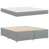 Bed Frame with Mattress Light Grey 180 x 200 cm Fabric
