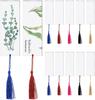 Clear Acrylic Bookmark with Tassel - Creative DIY Pattern, Erasable and Rewritable with Water-Based Pen