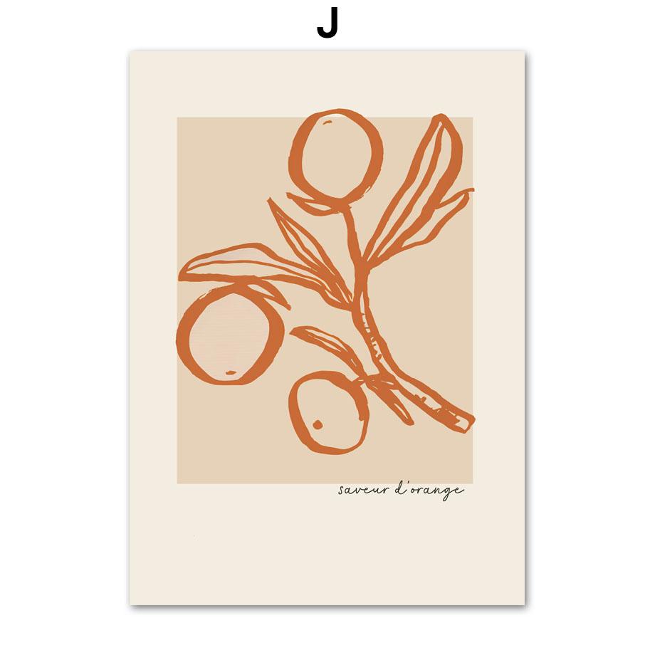 Abstract Lines Girl Vase Leaves Flowers Wall Art Canvas Painting Posters And Prints Hotel Cafe Pictures For Living Room Decor