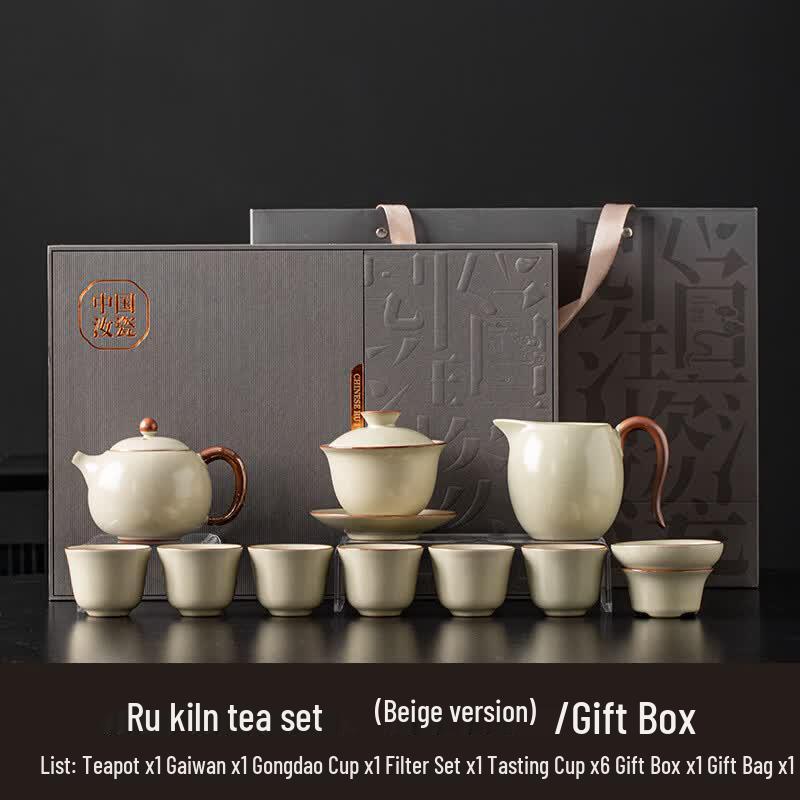 Ru Kiln Zisha Xishi Kung Fu Tea Set