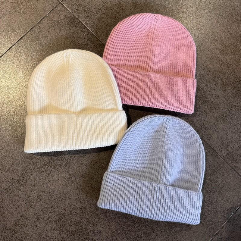 Knitted Beanie Hat Men Women Winter Warm Streetwear Casual Couple Cap