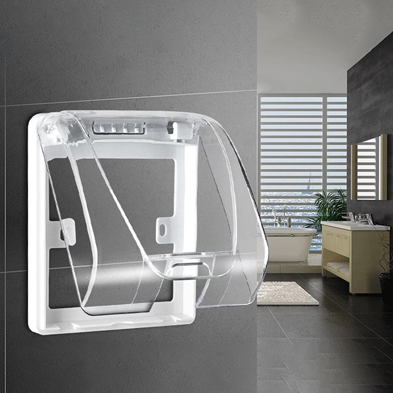 1Pc 86 Tipo de tomada externa à prova d'água Caixa de plugue elétrico Capa à prova de chuva para carregamento Pilha Soquete Interruptor Capa de proteção