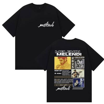 Sänger Melendi Tour 2025 Album Merch T-Shirt Herren Damen Retro Gothic Hip Hop Locker Bequem Baumwolle T-Shirt Street Wear