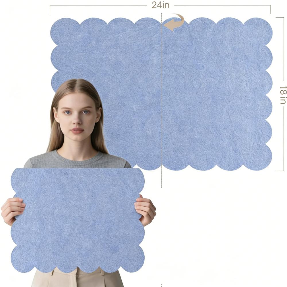 Large Bulletin Board Felt Decorative Panel Ins Photo Display Board  For Office Home Classroom