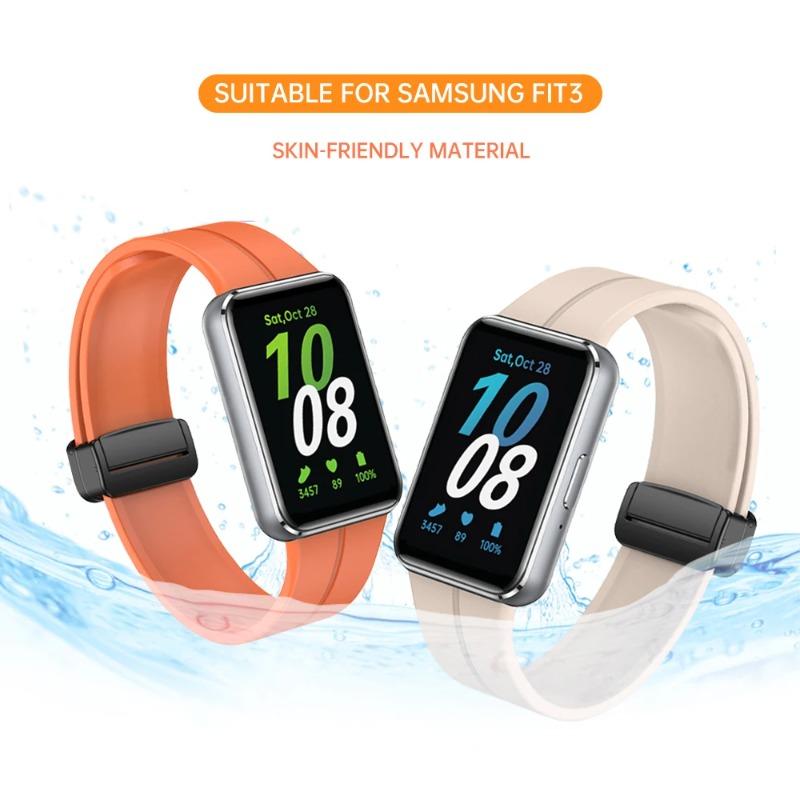 Silicone Strap for Samsung Galaxy Fit 3 Sports Wristband for Samsung Galaxy Fit3 No Gaps Bracelet Band Accessories