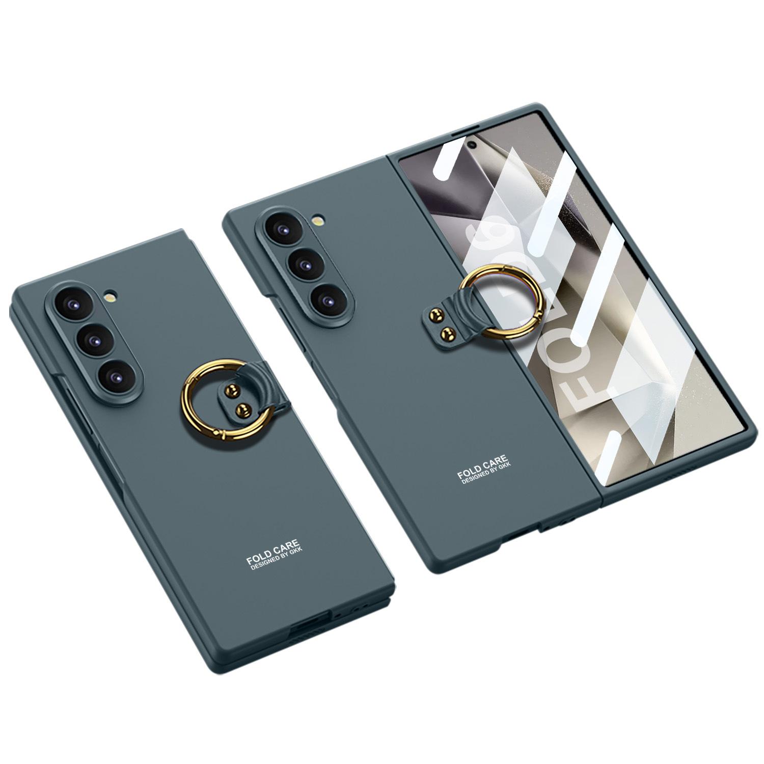 

Samsung Galaxy Z Fold6 Folding Screen Mobile Phone Case Fine Hole Shell Membrane Ultra Thin Ring Buckle Protective Case SM-Fold6
