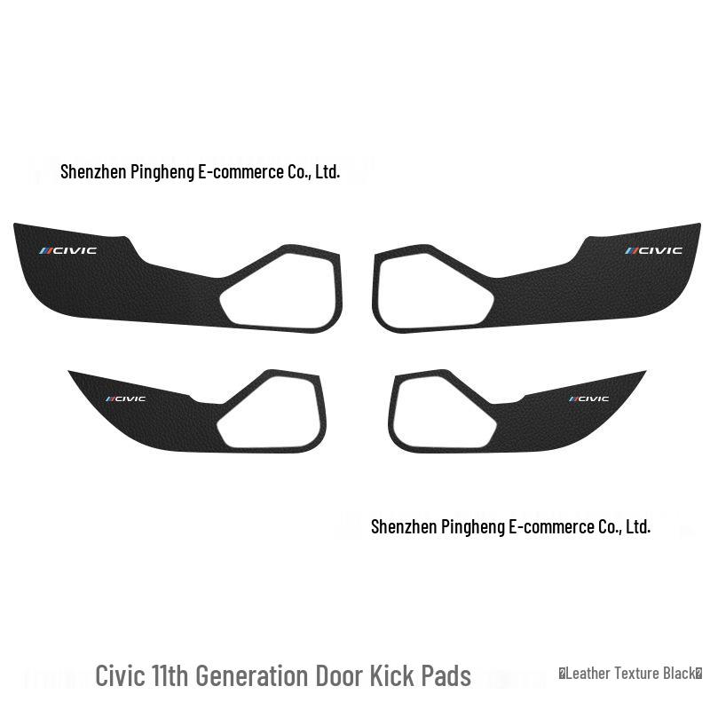 Carbon Fiber Door Anti-Kick Pad for 2021-2023 Honda Civic (11th Gen)