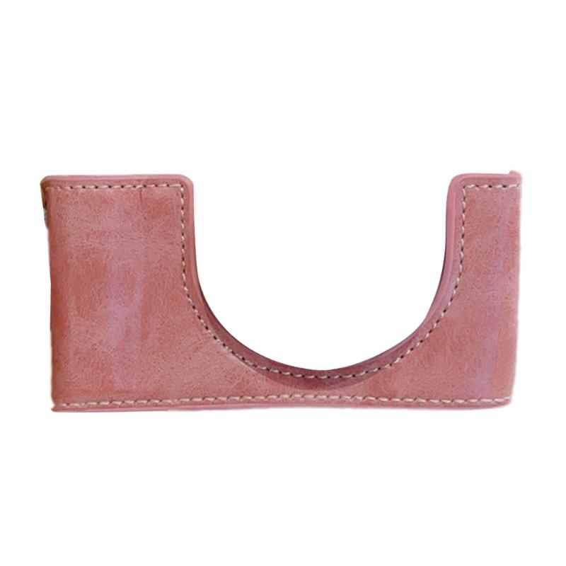 Flexible PU Leather Half Camera Case Bag For ZV 1M2/ZV 1F Featuring Easy Battery Access