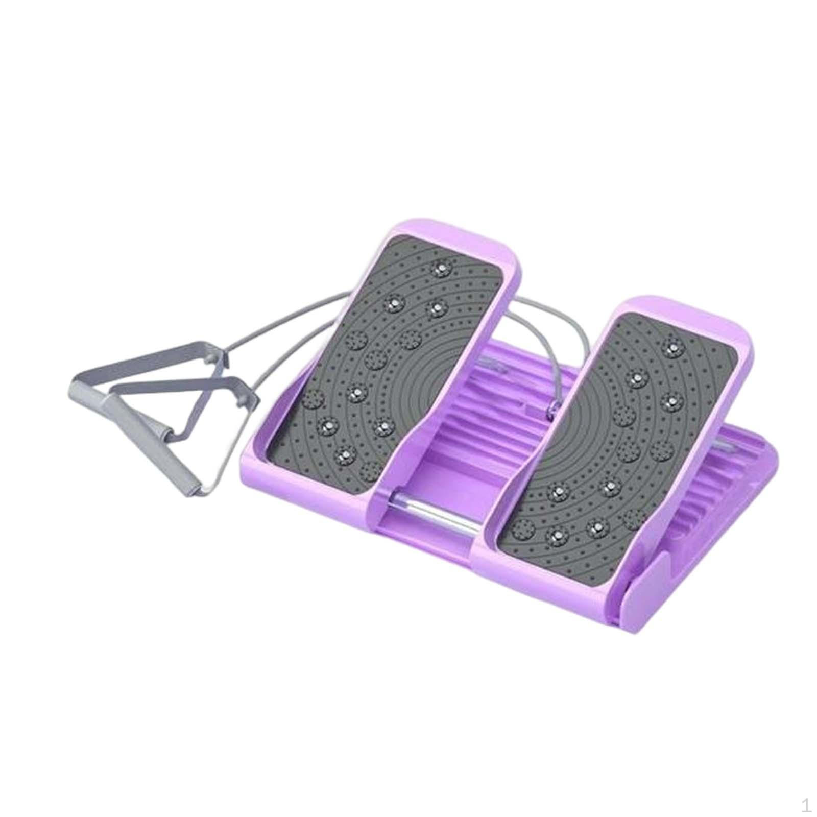 

Adjustable Slant Board Calf Stretcher Office Use Training Equipment Ankle Foot Stretching Squats Violet Pull Cord