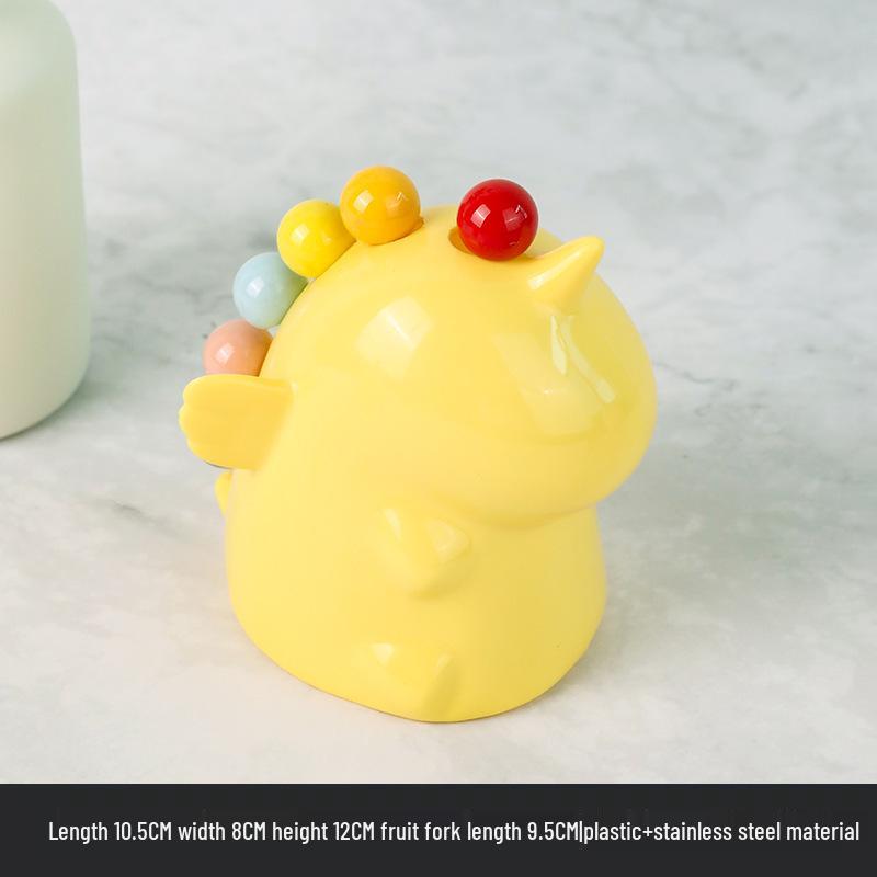 Creative Colorful Unicorn Dessert Fork Set - Cute Cartoon Stainless Steel Cake Ornaments