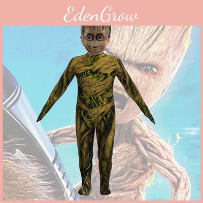 Fantasia de Cosplay do Homem-Árvore Groot Guarda Galáctico para Crianças - Roupa de Halloween