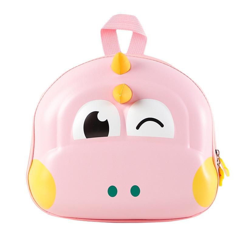 Stylish Cute Dinosaur Kids Backpack Fashionable Cartoon Shell Design For Boys And Girls