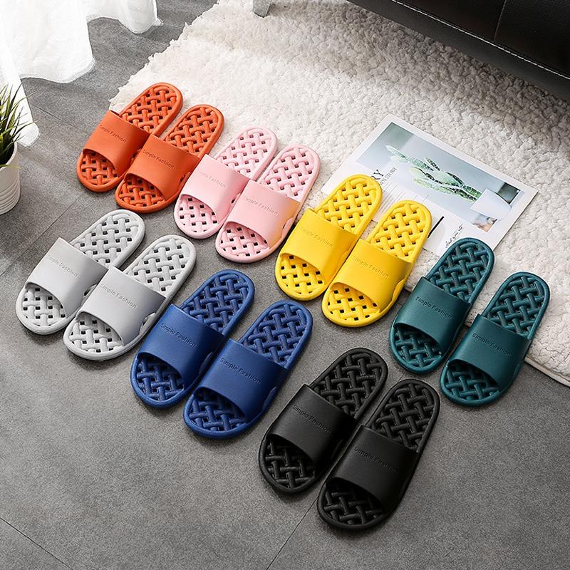 Bathroom leaking slippers hotel home couple simple home bath bathroom hollow nonslip hotel shoe support men