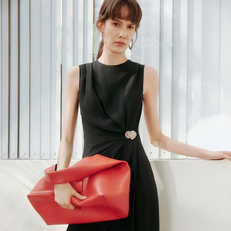 ELLE French Design High-Waisted Versatile Long Dress Sleeveless Dress Women dresses L8SLM330