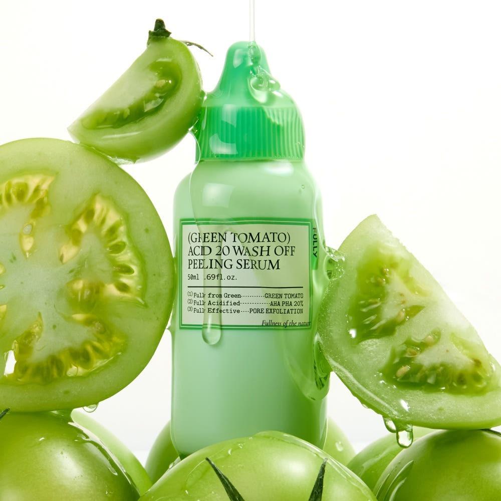 FULLY Green Tomato Acid 20 Wash Off Peeling Serum Exfoliating Refining 50ml