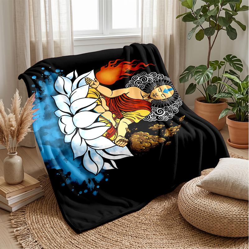 Avatar Theme Blanket Soft Flannel Blanket Plush Throw Blanket Cozy Sofa Bed Blanket for Home Decor