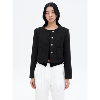 Tweed Short Jacket Black