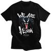 Venom We Are Hungry T Shirts Summer Harajuku Stylish Men Women Hip Hop Cotton Vintage Printed Cartoon Breathable Unisex Tops