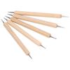 5Pcs Double End Tracing Dotting Stylus Beech Stainless Steel Indentation Pens for Painting Engraving