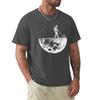 Astronauten schätzen die Mondumgebung Lustiger Druck T-Shirts Herren Locker Übergroße Kleidung Baumwolle Sommer Weiches T-Shirt Hip Hop T-Shirts