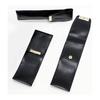 Eco-Leather Pen Case Black, All-Metal Rotating Ball & Sharp Notch Grip Set, 2-Pack T23-BR-B-BSMM-2, Made In Japan Faux Leather Pen Case, 2-in-1