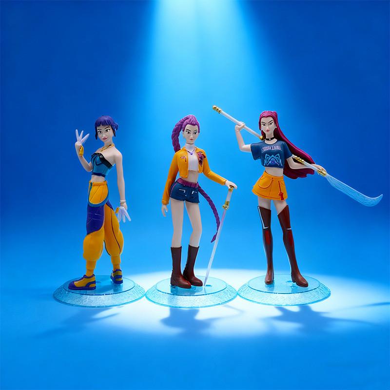 Kpop Demon Hunter Collectible Pvc Figures With Authentic Design For Display And Gifting