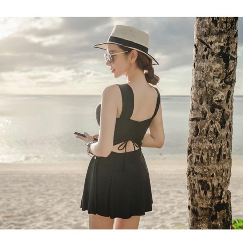 New Swimsuit Women's Conservative Split Swimsuit Slim Belly Swimsuit Hot Spring Skirt Swimsuit Fashionable and Sexy