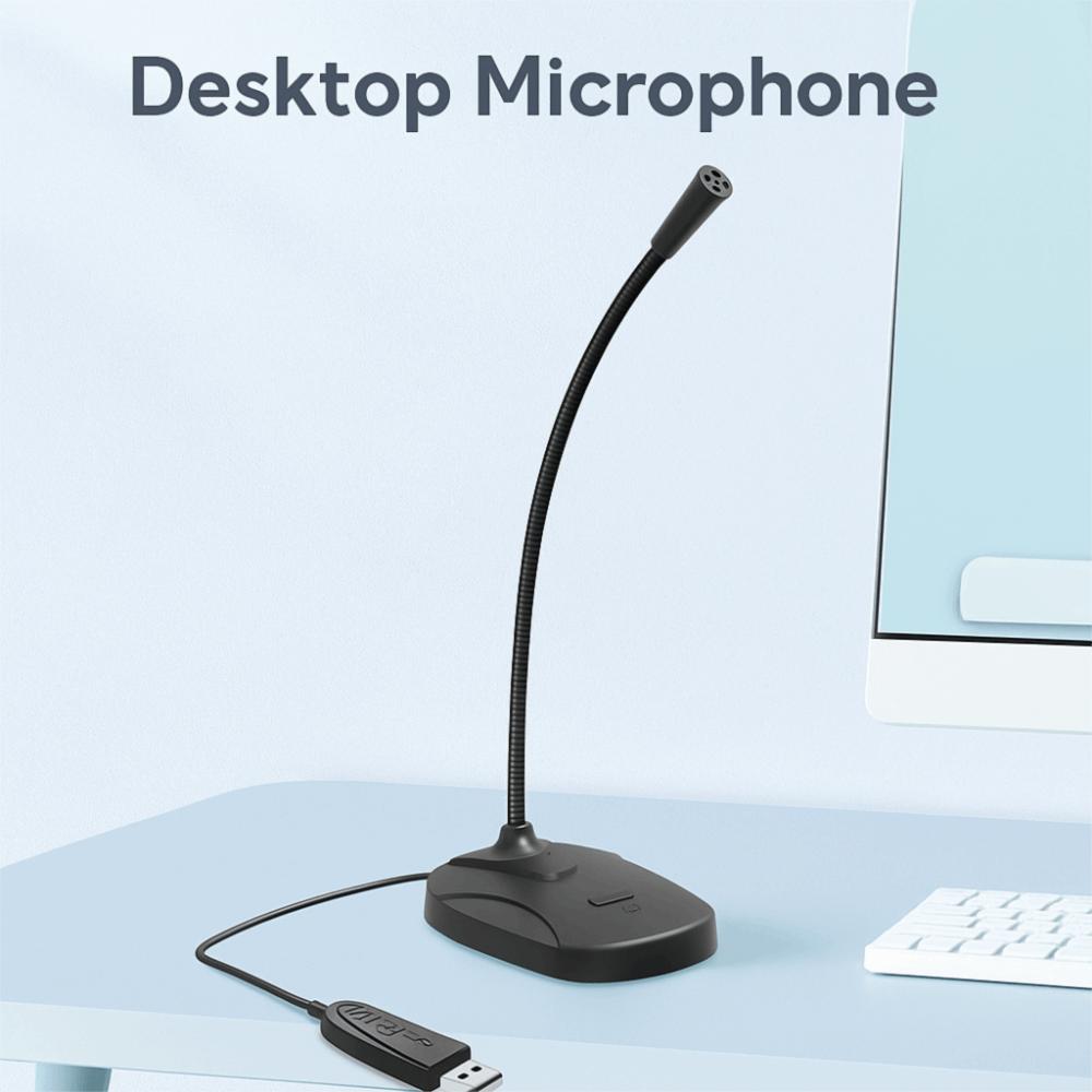 Adjustable Hose USB Desktop Microphone Hi-Fi High Fidelity Condenser Microphone  Vlog Creation