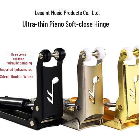 Ultra-Thin Hydraulic Piano Lid Protector and Slow Down Buffer Accessory Domestic Hydraulic Buffer Black серебряный