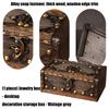 Wood Jewelry Box Organizers With Antique Metal Accent for Home Decoration Gift Storage and Display