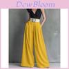 Polyester Wide Leg Trousers For Women With High Waist And Business Style Perfect For Office Wear