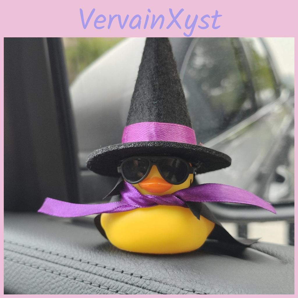 Car Decor Small Yellow Duck With Harry Potter Broomstick For Cabin Interior