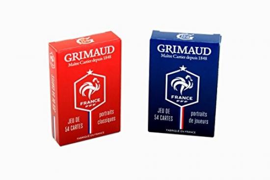 Boite coffret de jeux de cartes Grimaud vintage - France