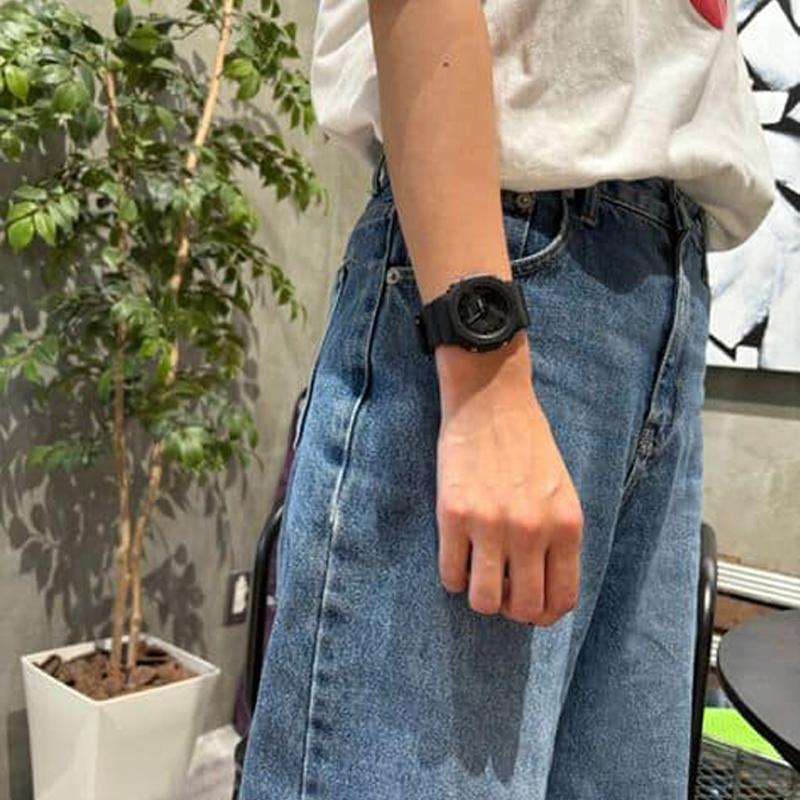 Casio 2100 Series Limited Edition Gift Box All Black Matte Design Shock Resistant Waterproof Quartz Movement Resin Strap GMA-P2100BB-1APR