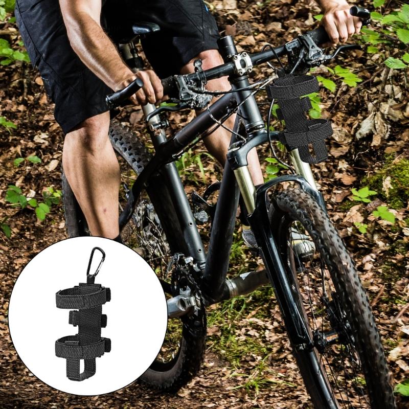 Road Bike Stand Speakers Stand Bicycles Speakers Mount Belt with Carabiner Portable Bike Speakers Belt Bottles Stand