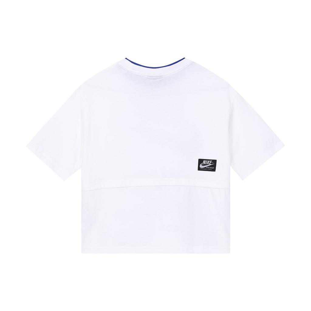 Nike Drop Shoulder Sleeve T Shirt Women's White CJ2041-100