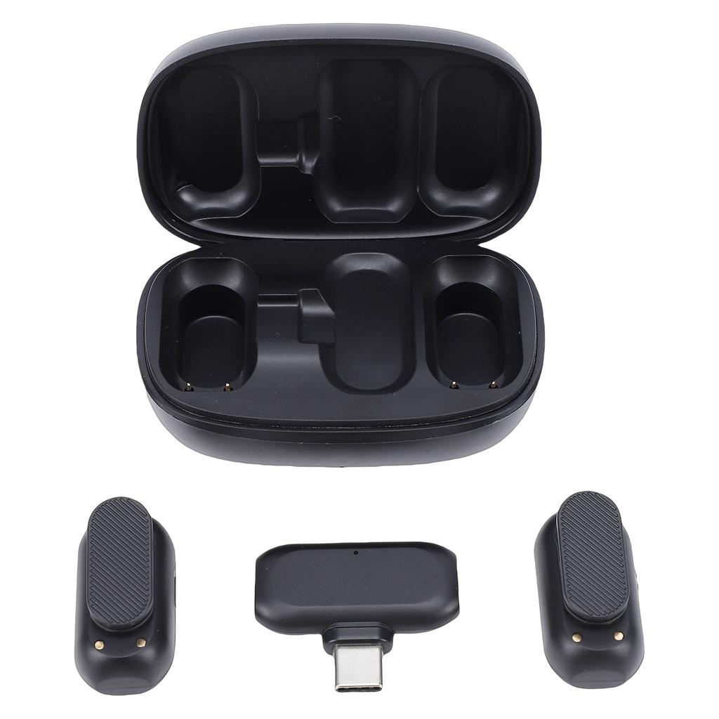 Wireless Lavalier Microphone AI Noise Cancelling High Fidelity for Video Music Singing Recording