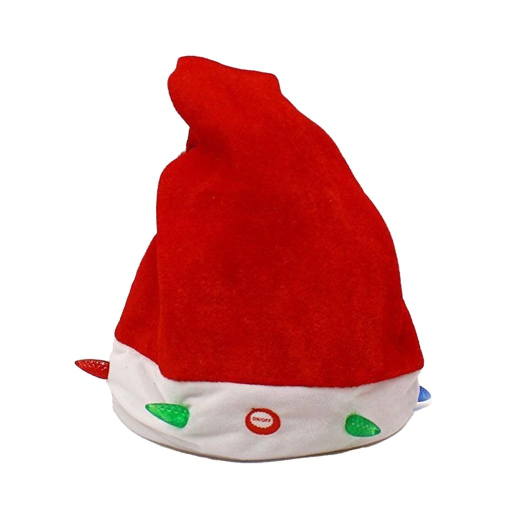 Christmas Santa Hat Singing Dancing Moving Electric Patchwork Hat Funny Toy Party Winter Warm Musical Dance Xmas Hat Gifts