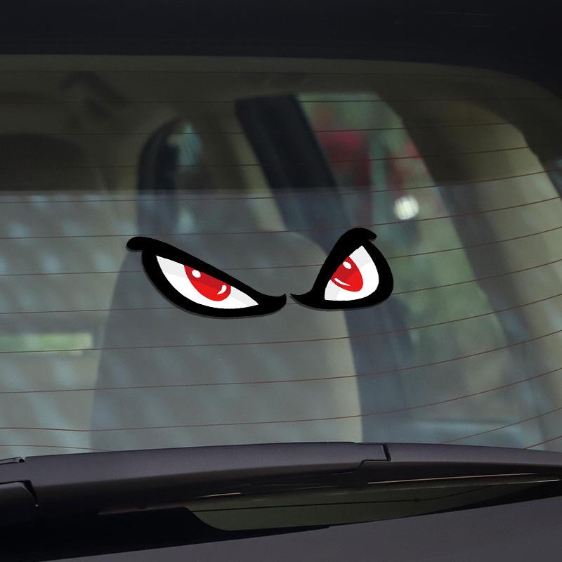 Creative Eye Car Sticker: Personality Decor for Scratch Cover on Car Body, Tail, or Window. Also for Electric Motorcycle.