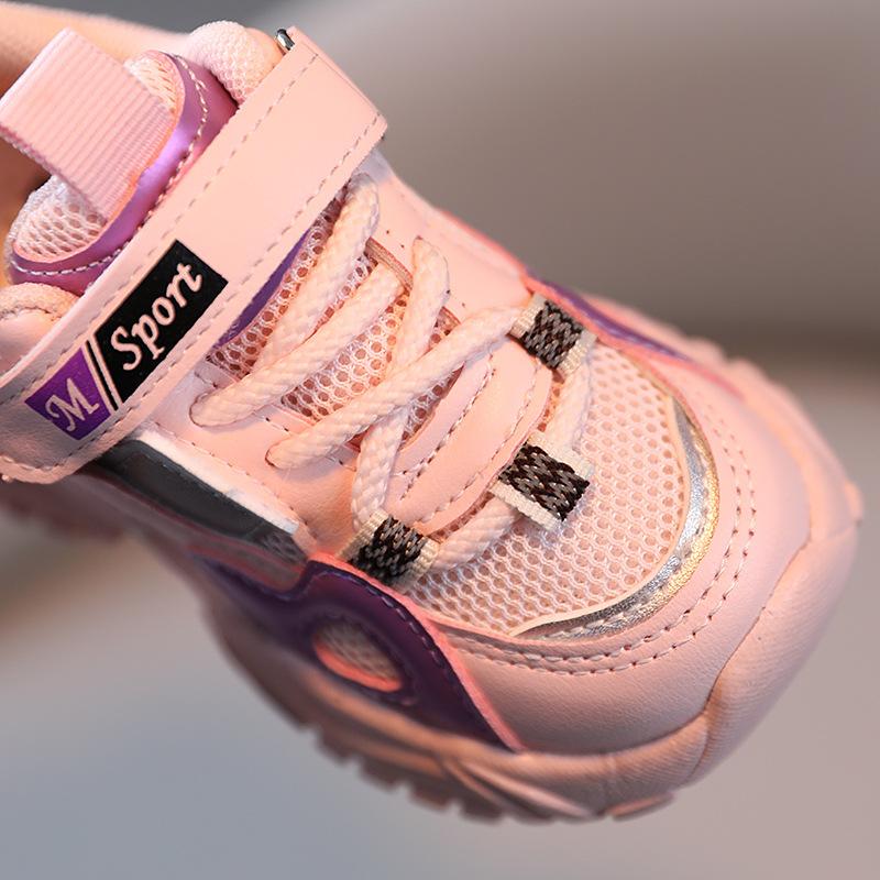 Sports Shoes for Girls Spring and Autumn Children Soft Soled Breathable Mesh Shoes for Boys Light Toddler Shoes Casual Shoes