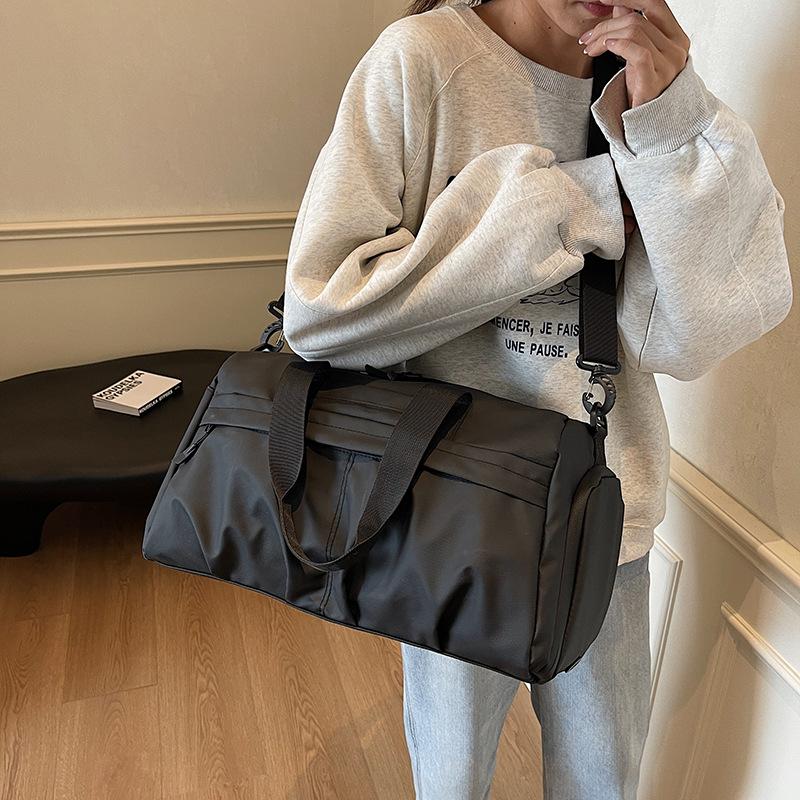 Simple Leisure Training Fitness Bag Dry and Wet Separation Business Trip Large Capacity with Shoe Warehouse Storage Hand Luggage Bag