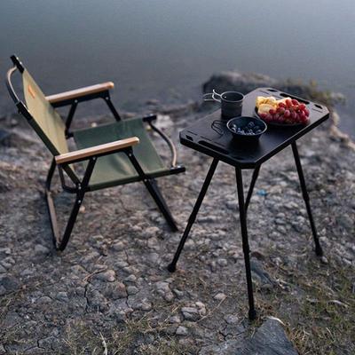 Portable Folding Camping Table: Lightweight, Adjustable, Ideal for Picnics, Dorms, and Fishing.