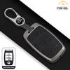 2026 Hot Car Sticker Zinc Alloy + Leather Car Key Case Cover for KIA Rio Rio5 Sportage Ceed Cerato K3 KX3 K4 K5 Sorento Optima P