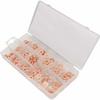 200pcs Copper Diesel Injector Ports Washers Fuel Set Seal Rings Assortment Set Engines Automotive Fuel Injector Fittings