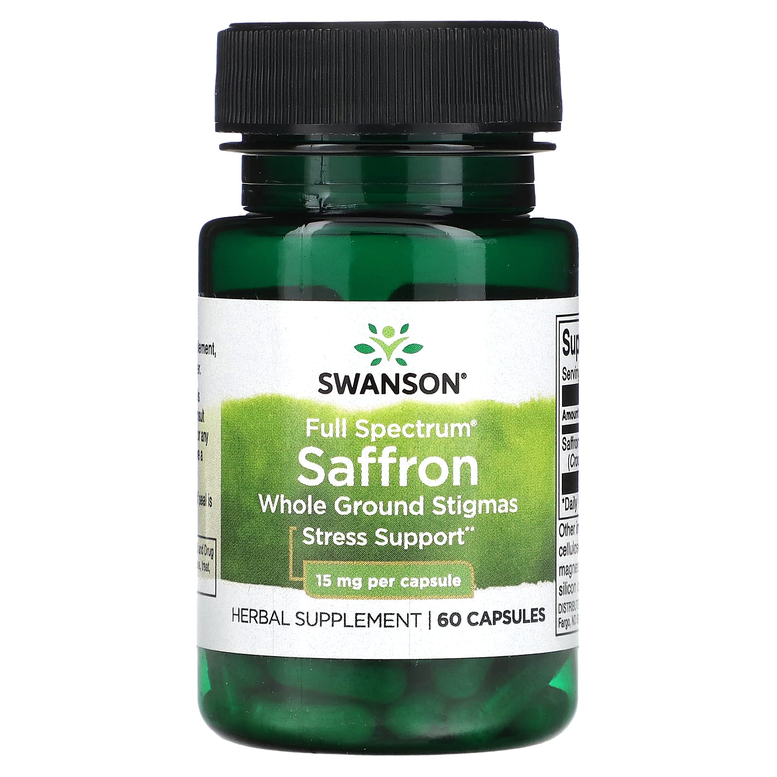 

Saffron, 15Mg, 60 Capsules